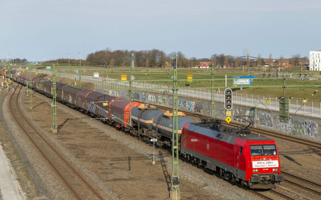 Rekordlångt godståg till Malmö