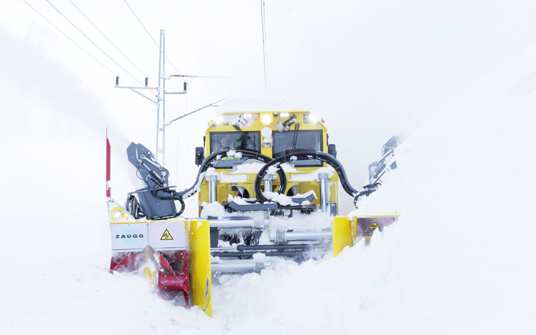 Effektiv snöslunga på Malmbanan