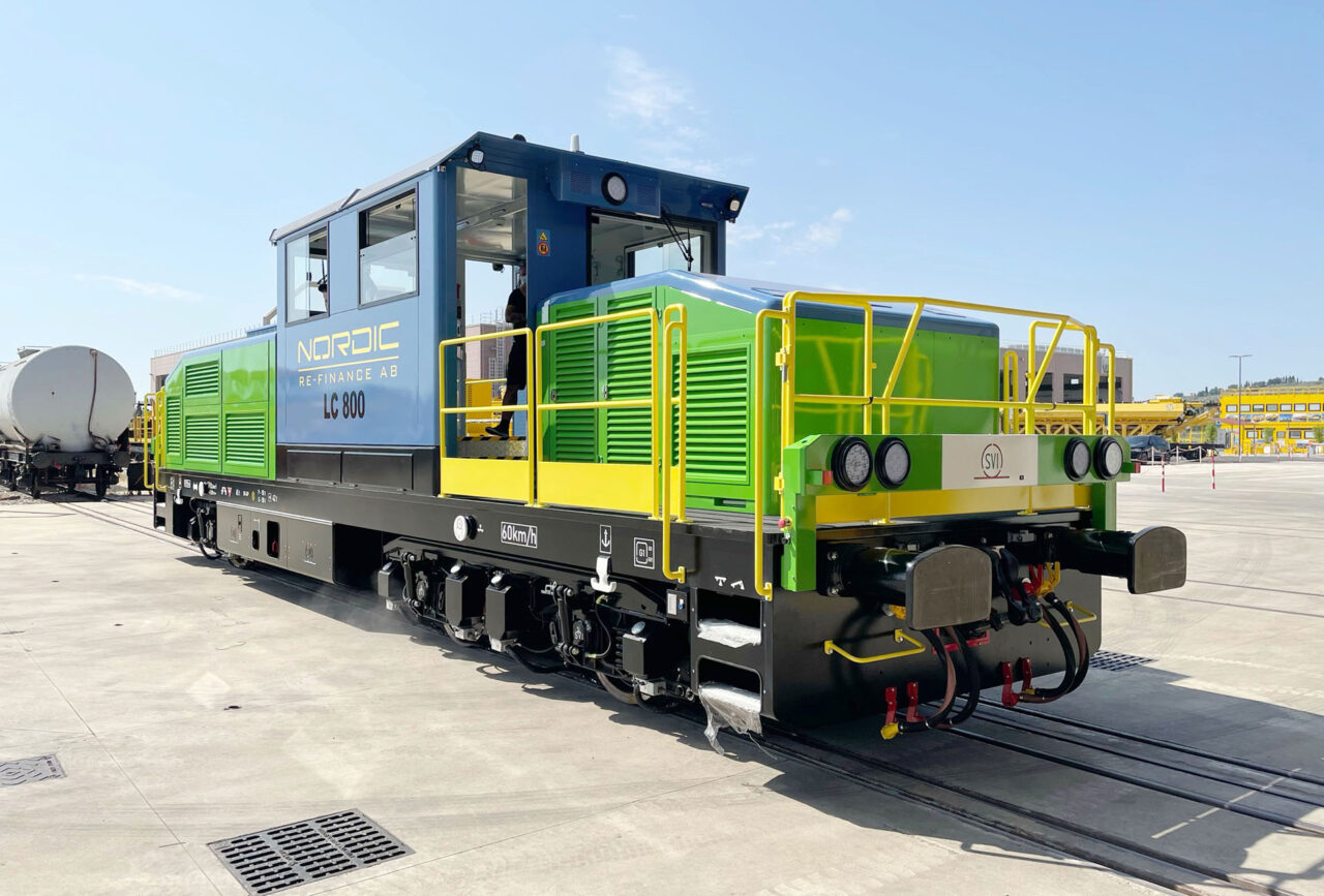 Nouveau locomotive illustrant les installations modernes d’une école de conduite CDL à Columbus, Ohio