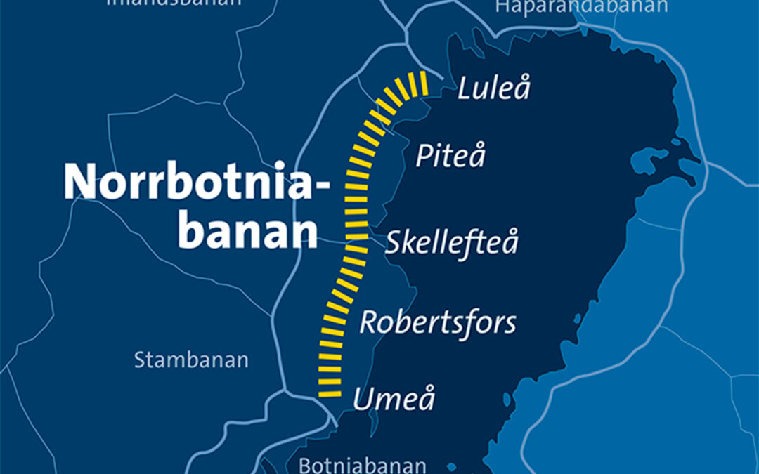 Norrbotniabanans järnvägsplaner har vunnit laga kraft