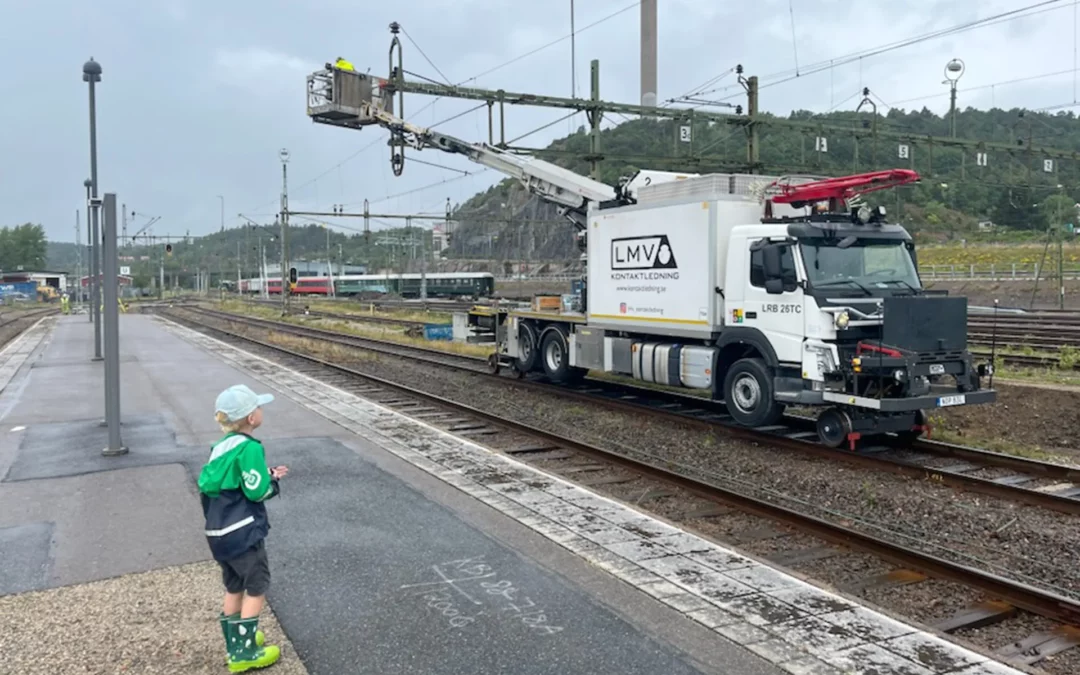 Ny kontaktledning på norra Bohusbanan