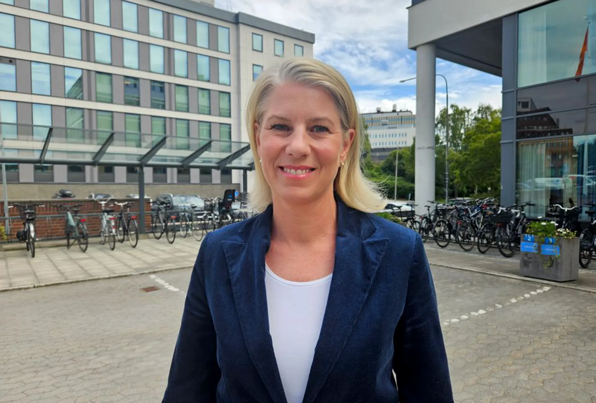 cathrine-Sandegren-Trafikverket Arlanda Express i september 2009 vid Hagalundstunneln, Solna. FOTO: Holger Ellgard
