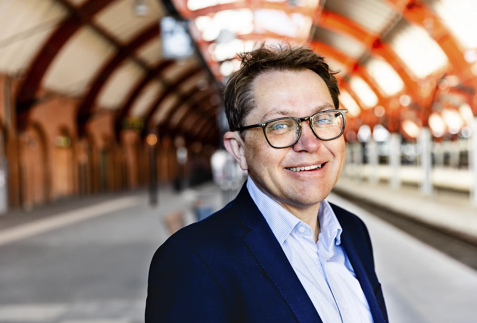 Marco Andersson, kommersiell chef. Bild från Malmö C, Snälltåget.