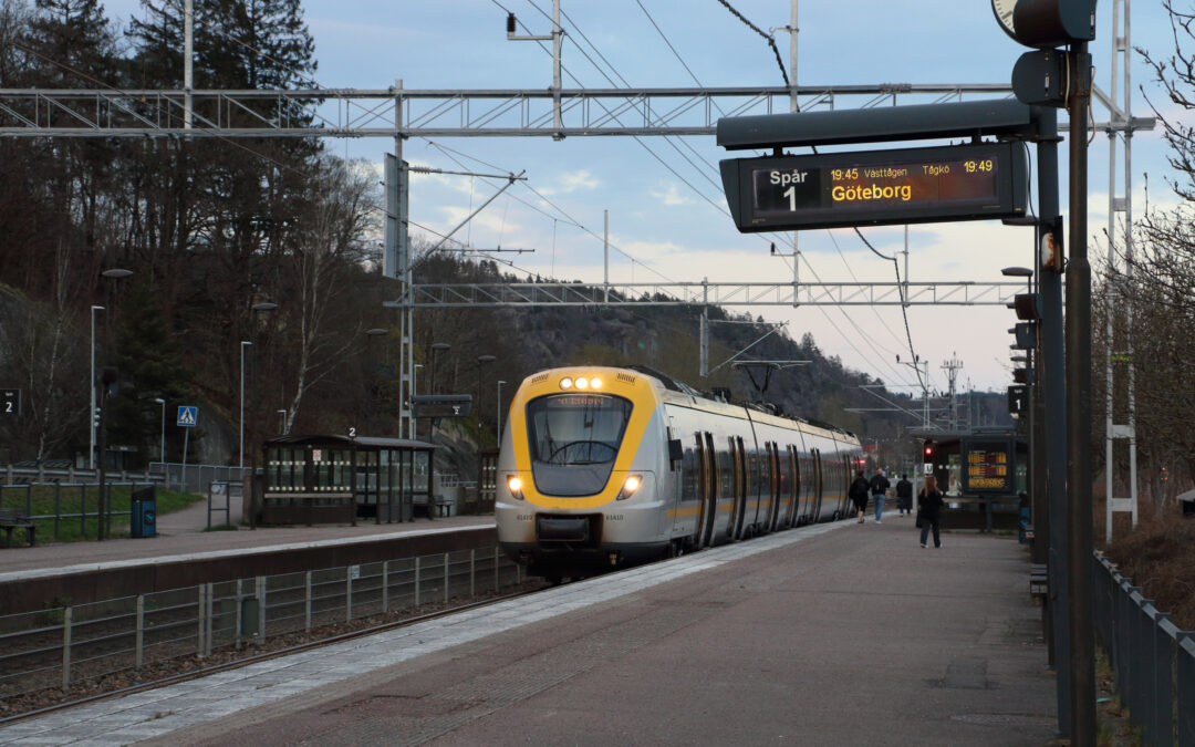 Västtrafik kör fler och färre tåg