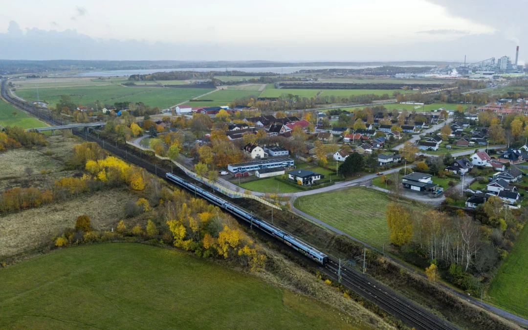 Spårfel på Västkustbanan ger förseningar
