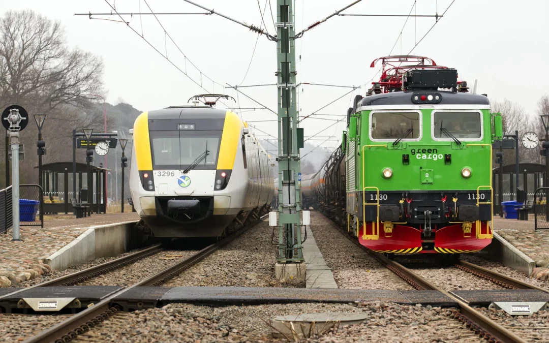 Ny kontaktledning på södra Bohusbanan