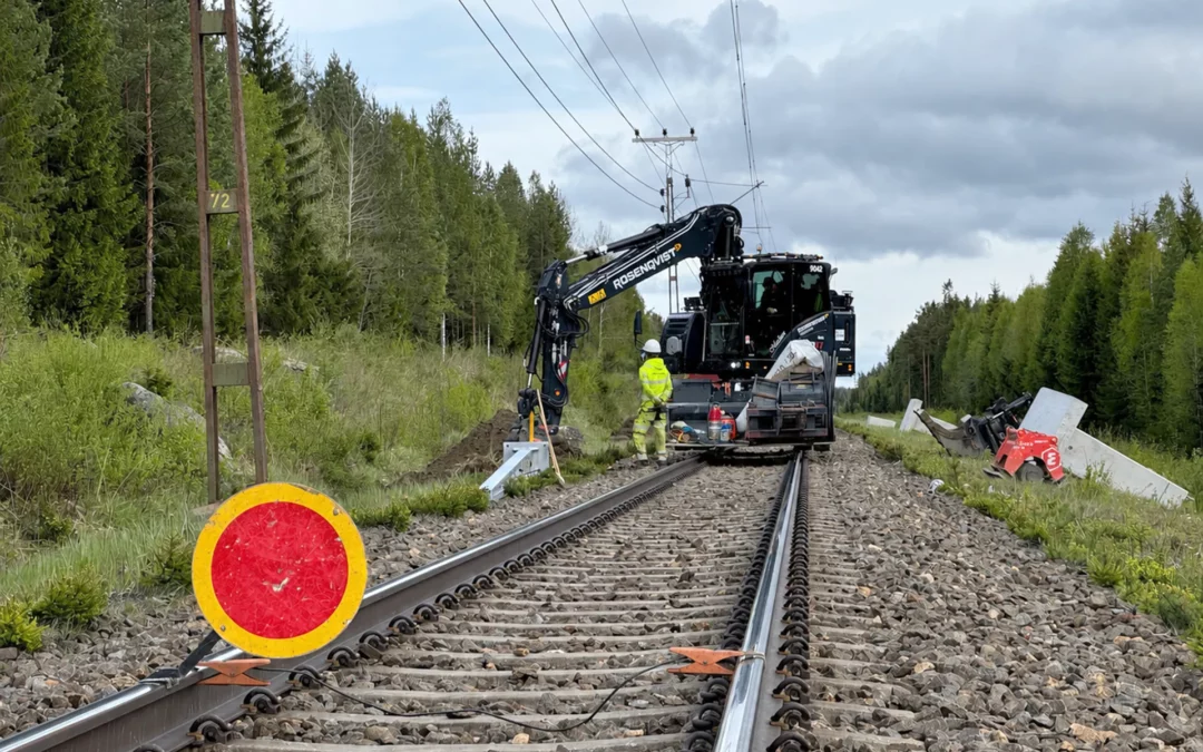 Ny kontaktledning på 43 mil järnväg