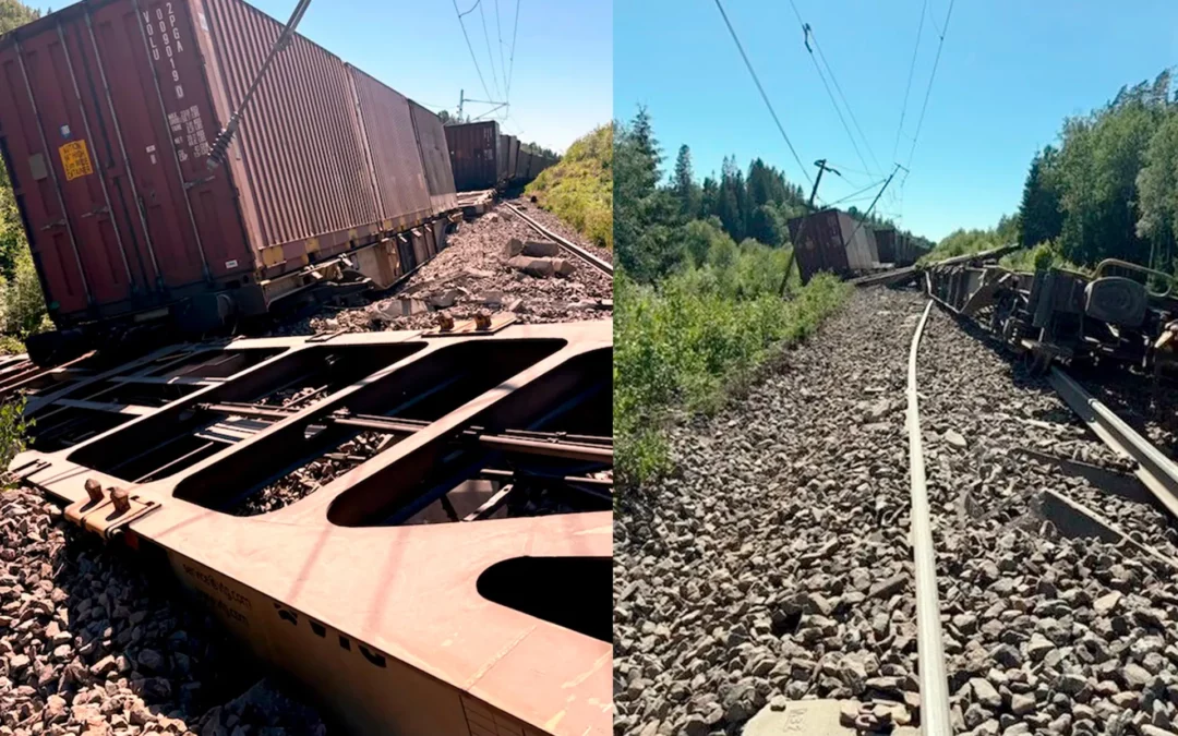 Stora problem efter tågurspårning