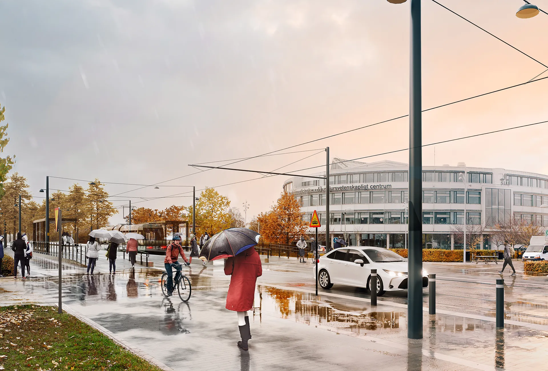 Ulls väg/SLU, en av de platser där Uppsala spårväg kommer att stanna.