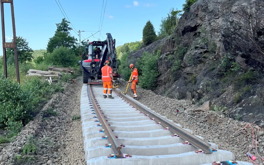 Nytt spår på plats i Olsfors