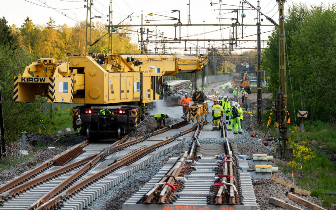 Vossloh har tilldelats ramavtal för prefabricering och transport av spårväxlar