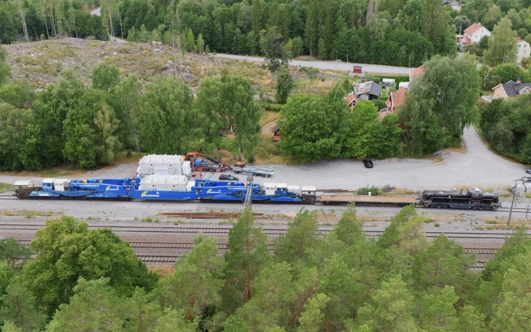 Transformator på 300 ton tog tåget